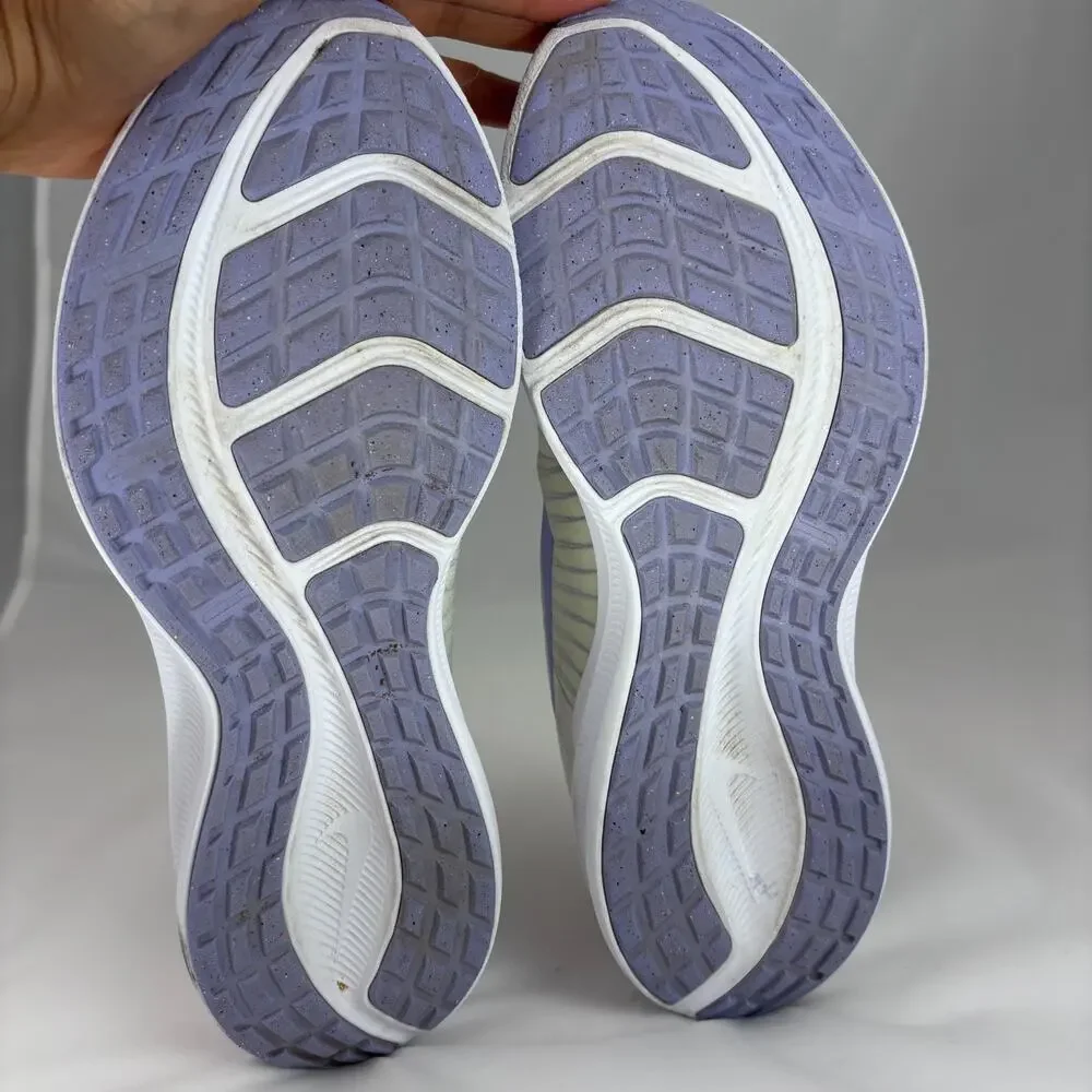 Nike Woman's Downshifter 11 Summit White/Lime Ice/Purple Size 9.5 Running Mesh